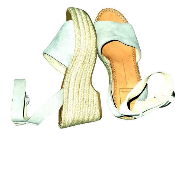 Dolce Vita Tan Wedges with Ankle Strap - Picture 6 of 15